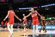 Washington Wizards forward Kyle Kuzma and guard Jordan Poole